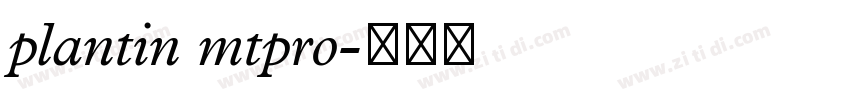 plantin mtpro字体转换